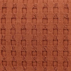 Outlet Ornami Coussin en tissu gauffré orange 45x45cm