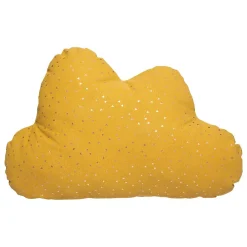Atmosphera Créateur D'Intérieur Coussin enfant Berlingot nuage - coton - jaune ocre - 45x28 cm - Atmosphera* Coussin Pour Canapé