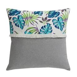 Sale Deko & Co Coussin EXOTIC BLUE 50X50 déhoussable