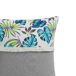 Sale Deko & Co Coussin EXOTIC BLUE 50X50 déhoussable