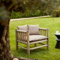 Best Home Maison Coussin extérieur imperméable et déhoussable MINORQUE (70x70 cm - Lin)