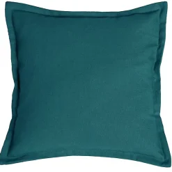 Online Deko & Co COUSSIN FLAP COTON RECYCLE BLUE LAKE 40X40