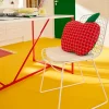 Sodeco x Castorama Coussin forme pomme Sodeco rouge et vert l.50 x l.50 cm* Coussin Pour Canapé|Coussin