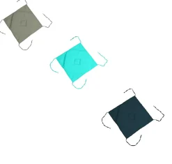 Online Eden Coussin galette de chaise 4 rabats blanc 40x40cm