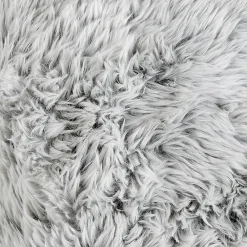 Hot Linder Coussin Imitation Fourrure Doux (45x45 cm - Gris)