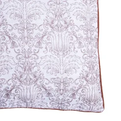 Discount Deko & Co COUSSIN IMPRIME COTON SLUB FOND BLANC GARANCE 50X50