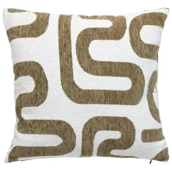 Atmosphera Créateur D'Intérieur Coussin jacquard Safina vert kaki 40x40cm - Atmosphera* Coussin