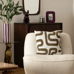 Atmosphera Créateur D'Intérieur Coussin jacquard Safina vert kaki 40x40cm - Atmosphera* Coussin