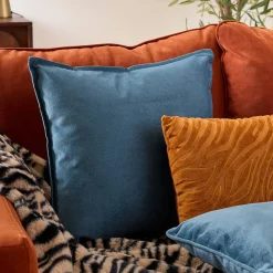 Atmosphera Créateur D'Intérieur Coussin Lilou bleu egéen 45x45cm - Atmosphera* Coussin