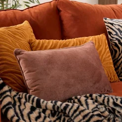 Atmosphera Créateur D'Intérieur Coussin Lilou marron tonka 50x30cm - Atmosphera* Coussin Pour Canapé