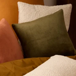 Outlet Atmosphera Créateur D'Intérieur Coussin Ollis vert Kaki 38x38cm - Atmosphera