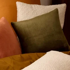 Outlet Atmosphera Créateur D'Intérieur Coussin Ollis vert Kaki 38x38cm - Atmosphera