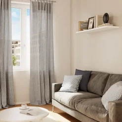 Discount Coussin Opp imprimé géométrique gris foncé L.40 x l.40cm