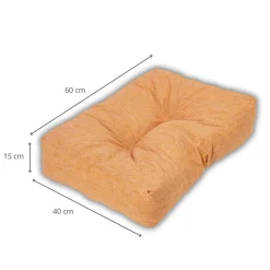 Bananair Coussin palette angle en polyester 60x40 cm Orange* Coussin Palette