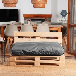 Bananair Coussin Palette Déhoussable Imperméable Assise 120 x 80 cm Gris foncé* Coussin Palette
