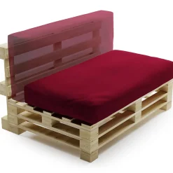 Sale Bananair Coussin Palette Déhoussable Imperméable 120 x 60 cm Rouge