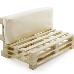 Bananair Coussin Palette Déhoussable Imperméable Dossier 120 x 40 cm Beige* Coussin Palette