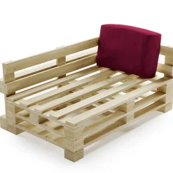 Bananair Coussin Palette Déhoussable Imperméable Angle 60 x 40 cm Rouge* Coussin Palette