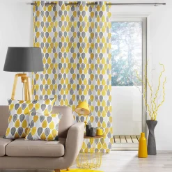 Sale Eden Coussin Passepoil 40 x 40 cm Palpito jaune