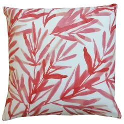 Outlet Deko & Co Coussin photoprint Rose base naturelle 45x45