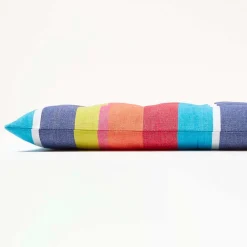 Hot Homescapes Coussin pour banc de jardin 3 places, rayures multicolores -