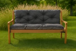 Setgarden Coussin pour banc de jardin 160x50x40cm coussin de banc de jardin Anthracite coussin de balançoire coussin de banc extérieur* Coussin Pour Banc