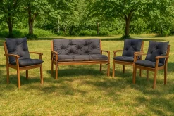 Setgarden Coussin pour banc de jardin 160x50x40cm coussin de banc de jardin Anthracite coussin de balançoire coussin de banc extérieur* Coussin Pour Banc