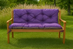 Setgarden Coussin pour banc de jardin 150x60x50cm coussin de banc de jardin Violet coussin de balançoire coussin de banc extérieur