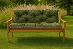 Clearance Setgarden Coussin pour banc de jardin 150x60x50cm coussin de banc de jardin Vert coussin de balançoire coussin de banc extérieur
