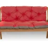 Setgarden Coussin pour banc de jardin 170x50x50cm coussin de banc de jardin 3 places Rouge coussin de balançoire coussin de banc extérieur* Coussin Pour Banc