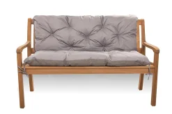 Outlet Setgarden Coussin pour banc de jardin 150x60x50cm coussin de banc de jardin Gris coussin de balançoire coussin de banc extérieur