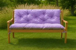 Setgarden Coussin pour banc de jardin 120x60x50cm, coussin de banc de jardin Violet coussin de banc extérieur, coussin de balançoire* Coussin Pour Banc