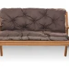 Setgarden Coussin pour banc de jardin 150x60x50cm coussin de banc de jardin Marron coussin de balançoire coussin de banc extérieur* Coussin Pour Banc