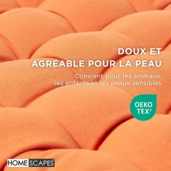 Sale Homescapes Coussin pour banc de jardin 3 places, terracotta -