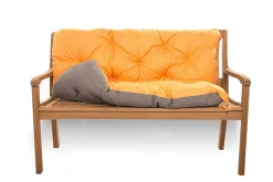 Outlet Setgarden Coussin pour banc de jardin 120x50x40cm, coussin de banc de jardin Orange coussin de banc extérieur, coussin de balançoire