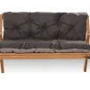 Best Setgarden Coussin pour banc de jardin 100x60x50cm, coussin de banc de jardin Noir, coussin de balançoire extérieur, coussin de jardin