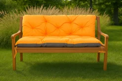 Setgarden Coussin pour banc de jardin 170x60x50cm coussin de banc de jardin 3 places Orange coussin de balançoire coussin de banc extérieur* Coussin Pour Banc