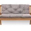 Setgarden Coussin pour banc de jardin 150x50x40cm coussin de banc de jardin Gris coussin de balançoire coussin de banc extérieur