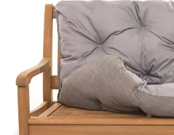 Setgarden Coussin pour banc de jardin 150x50x40cm coussin de banc de jardin Gris coussin de balançoire coussin de banc extérieur