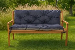 Online Setgarden Coussin pour banc de jardin 160x50x50cm coussin de banc de jardin 3 places Bleu coussin de balançoire coussin de banc extérieur
