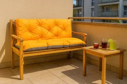Setgarden Coussin pour banc de jardin 160x50x40cm coussin de banc de jardin Orange coussin de balançoire coussin de banc extérieur* Coussin Pour Banc