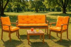 Setgarden Coussin pour banc de jardin 160x50x40cm coussin de banc de jardin Orange coussin de balançoire coussin de banc extérieur* Coussin Pour Banc