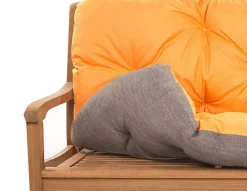 Setgarden Coussin pour banc de jardin 160x50x40cm coussin de banc de jardin Orange coussin de balançoire coussin de banc extérieur* Coussin Pour Banc