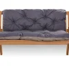 Clearance Setgarden Coussin pour banc de jardin 140x60x50cm coussin de banc de jardin Bleu coussin de balançoire coussin de banc extérieur