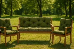 Setgarden Coussin pour banc de jardin 120x60x60cm, coussin de banc de jardin Vert coussin de balançoire coussin de banc extérieur* Coussin Pour Banc