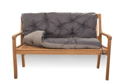 Clearance Setgarden Coussin pour banc de jardin 150x50x40cm coussin de banc de jardin Anthracite coussin de balançoire coussin de banc extérieur