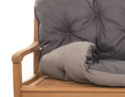 Clearance Setgarden Coussin pour banc de jardin 150x50x40cm coussin de banc de jardin Anthracite coussin de balançoire coussin de banc extérieur