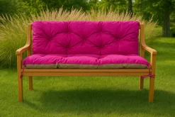 Best Setgarden Coussin pour banc de jardin 150x60x50cm coussin de banc de jardin Rosa coussin de balançoire coussin de banc extérieur