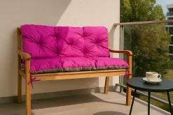 Best Setgarden Coussin pour banc de jardin 150x60x50cm coussin de banc de jardin Rosa coussin de balançoire coussin de banc extérieur