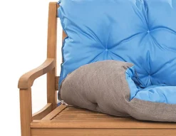 Setgarden Coussin pour banc de jardin 150x50x40cm coussin de banc de jardin Bleu coussin de balançoire coussin de banc extérieur* Coussin Pour Banc